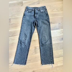 Levi’s straight black jeans